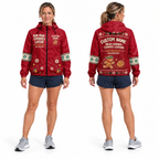 Custom Name Run Now Cookies Later Santa Hustle Galveston Running Windbreaker Jacket