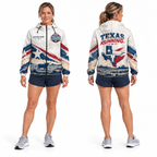 Custom Name Texas Heritage Trail Running Windbreaker Jacket