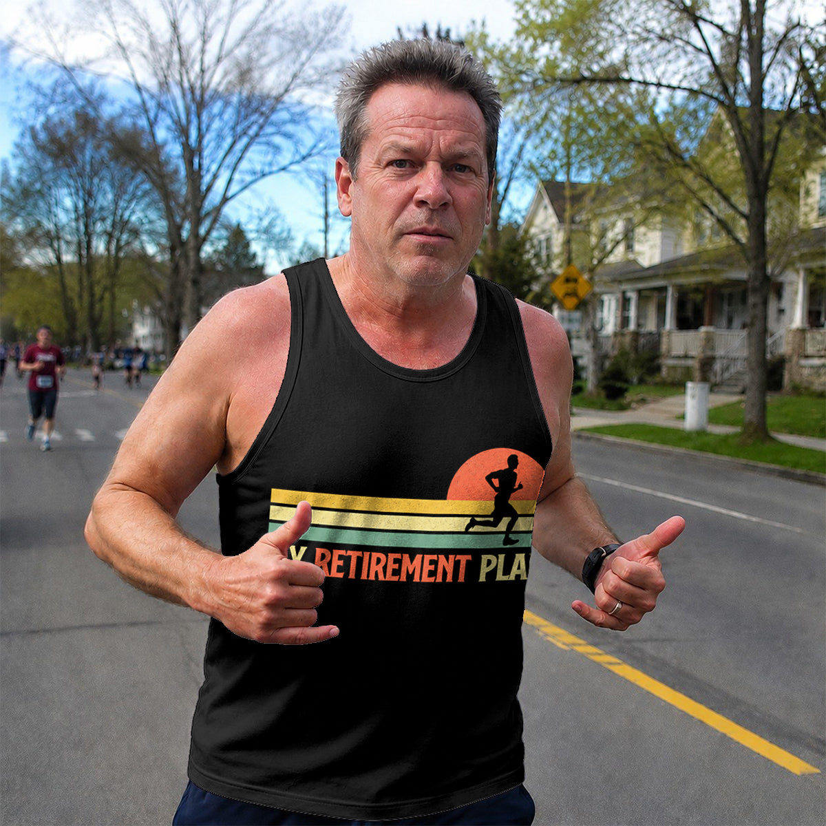 Retirement Running Tank Top My Retirement Plan Running Singlet for Men and Women