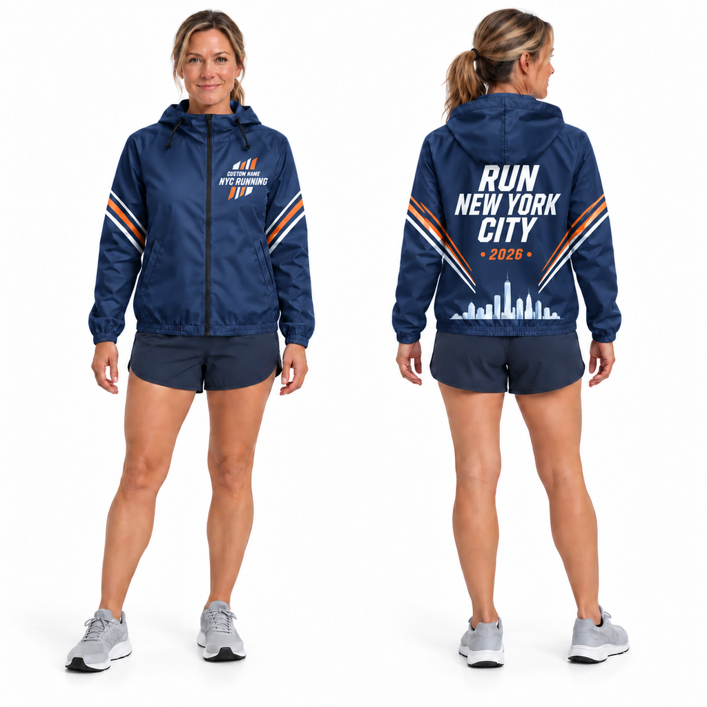 Custom Name Five Borough Energy Running Windbreaker Jacket