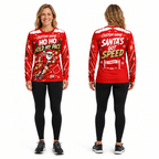 Custom Name Ho Ho Hold My Pace Running Long Sleeve Shirt
