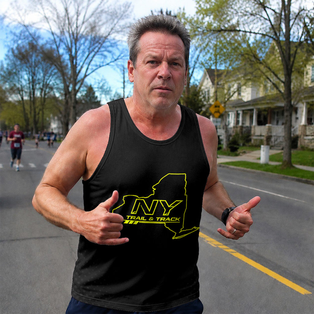 Midnight State Outline New York Running Tank Top