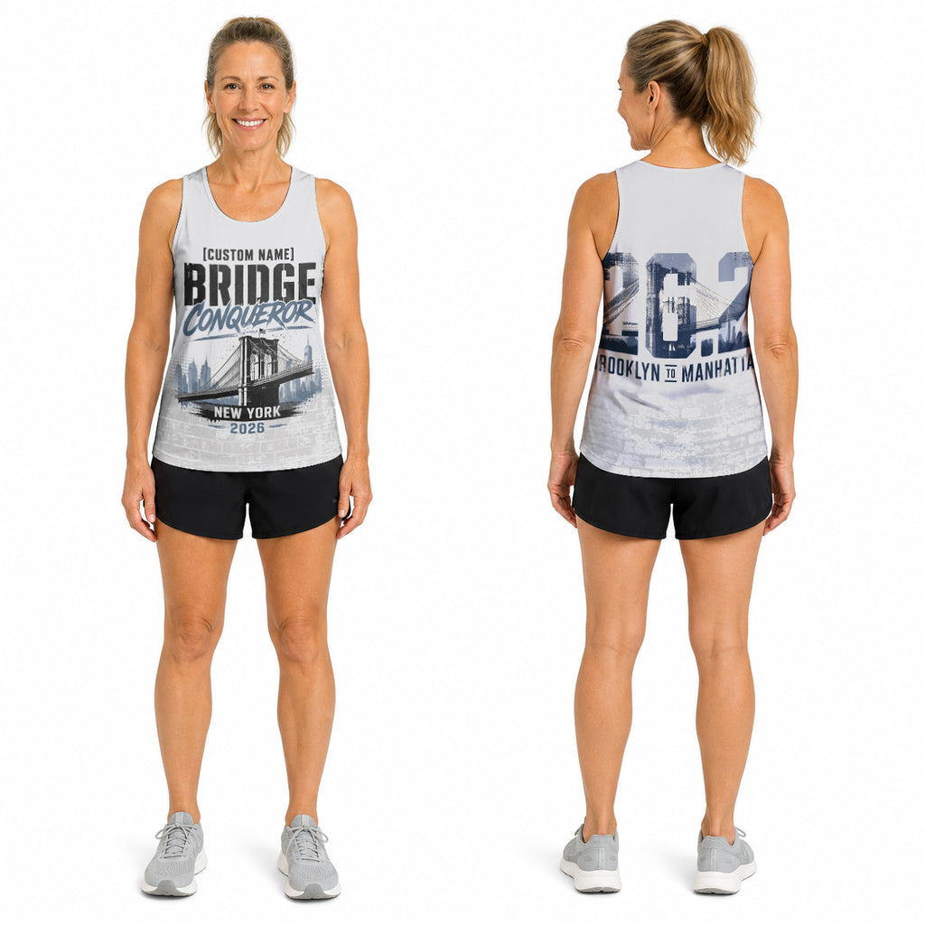 Brooklyn Bridge Conqueror The NYC Race Day Running Tank Top