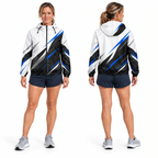 Custom Name State Sharp Contrast Sprint Running Windbreaker Jacket