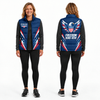 Freedom Eagle Shield Sleeveless Running Puffer Jacket