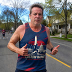 The People's Marathon Skyline The Marine Corp Race Day Running Tank Top