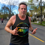 LGBT Pride Running Tank Top You Are Enough Running Singlet for Men and Women