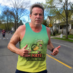 Funny Running Tank Top I Hate Running Turtle Tech Singlet V2