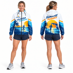 Custom Name Florida Sunrise Runner Florida Running Windbreaker Jacket