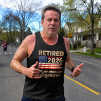 Retirement Running Tank Top Retired 2026 Running Singlet for Men and Women
