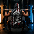 Strength Honor Freedom Men's Workout Hooded Tank Top