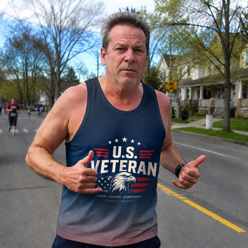 Veteran Tech Running Tank Top - U.S. Eagle Running Singlet
