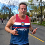 Patriotic Tech Running Tank Top - Missouri State Pride Running Singlet