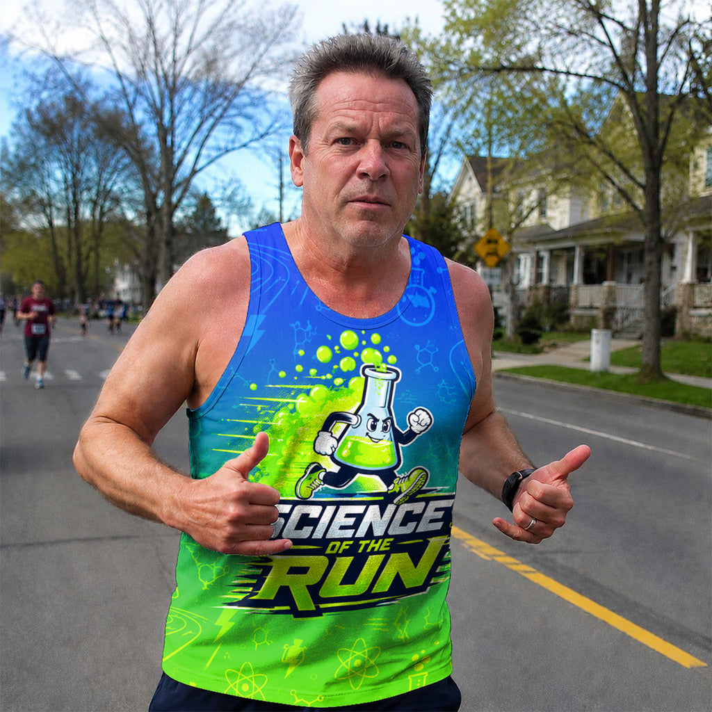 Teacher Running Tank Top Science Teacher Runner Tech Running Singlet