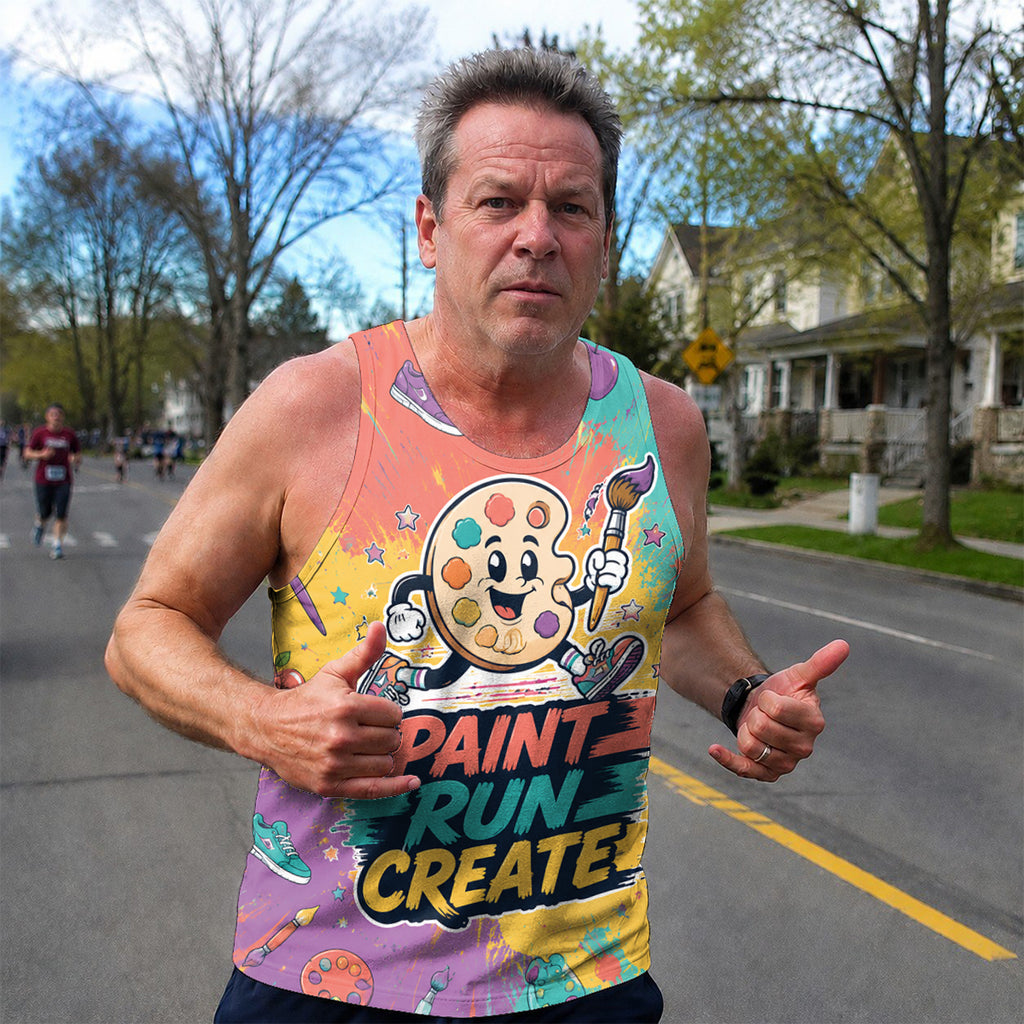 Teacher Running Tank Top Art Teacher Runner Tech Running Singlet