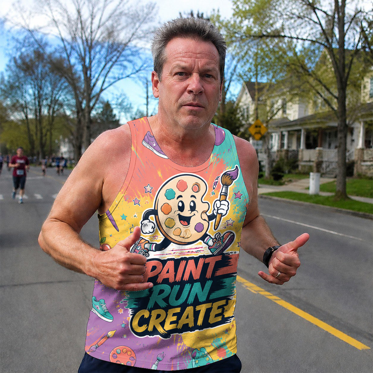 Teacher Running Tank Top Art Teacher Runner Tech Running Singlet
