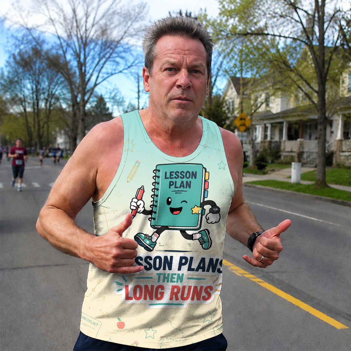 Teacher Running Tank Top Lesson Plan Marathon Tech Running Singlet