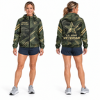 Custom Name Army Star Tactical Runner Running Windbreaker Jacket