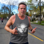 Cat Running Tank Top Silly Kitten Ibuprofen Running Singlet for Men and Women