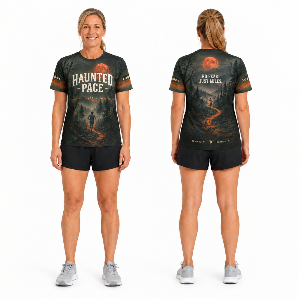 Haunted Pace Halloween Tech Running T-Shirt