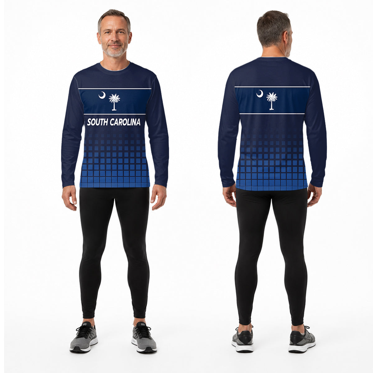 South Carolina State Pride Long Sleeve Running T-Shirt