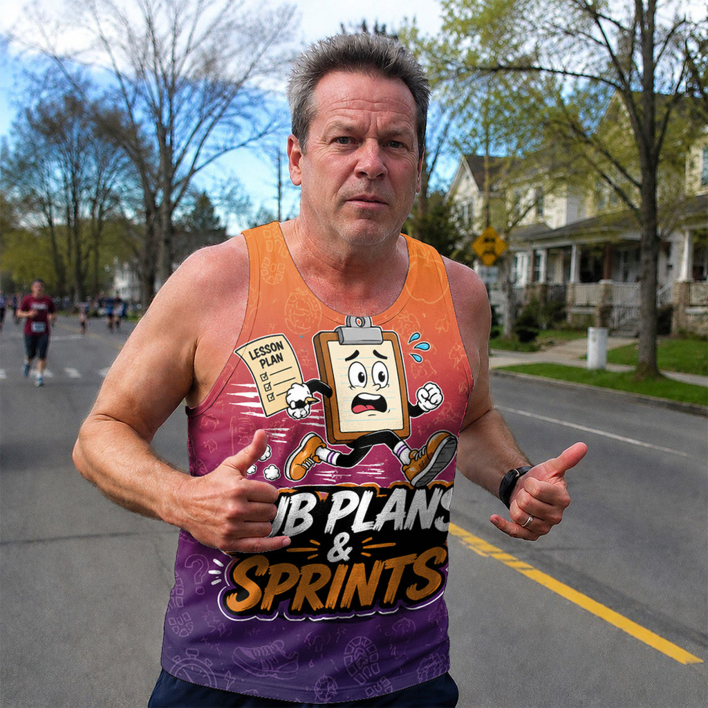Teacher Running Tank Top Substitute Teacher Sprint Tech Running Singlet