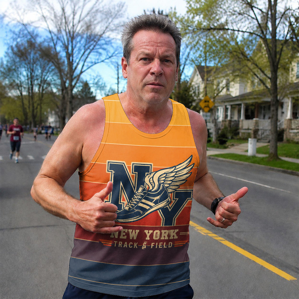 Retro NY Track & Field New York Running Tank Top