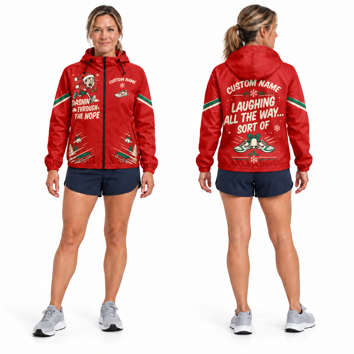 Custom Name Dashin’ Through the Nope Running Windbreaker Jacket