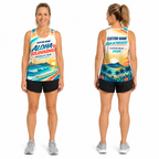 Custom Name Miles Aloha Paradise Running Tank Top