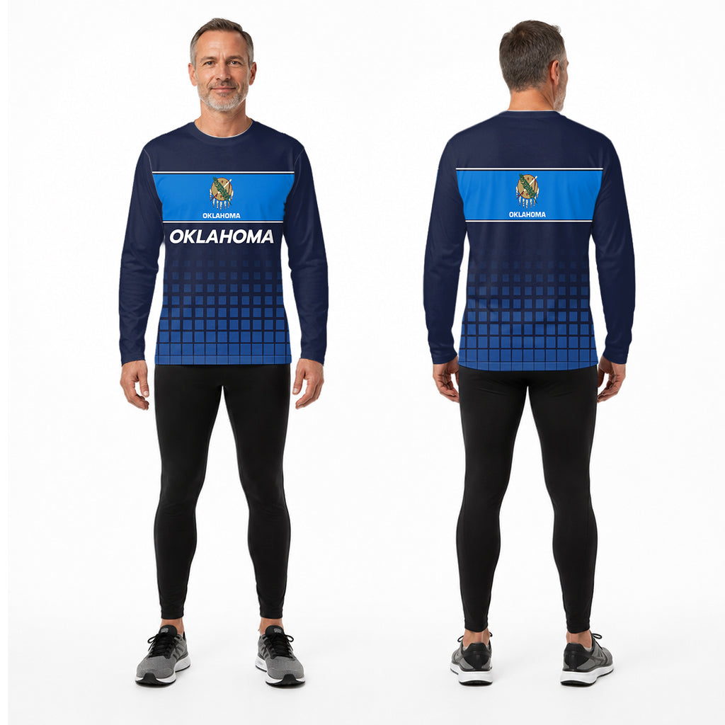 Oklahoma State Pride Long Sleeve Running T-Shirt