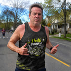 Funny Running Tank Top I Hate Running Road Runner Tech Singlet
