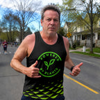 Vegan Running Tank Top Powered by Plants Running Singlet for Men and Women