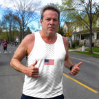 USA Running Tank Top American Flag Running Singlet for Men and Women