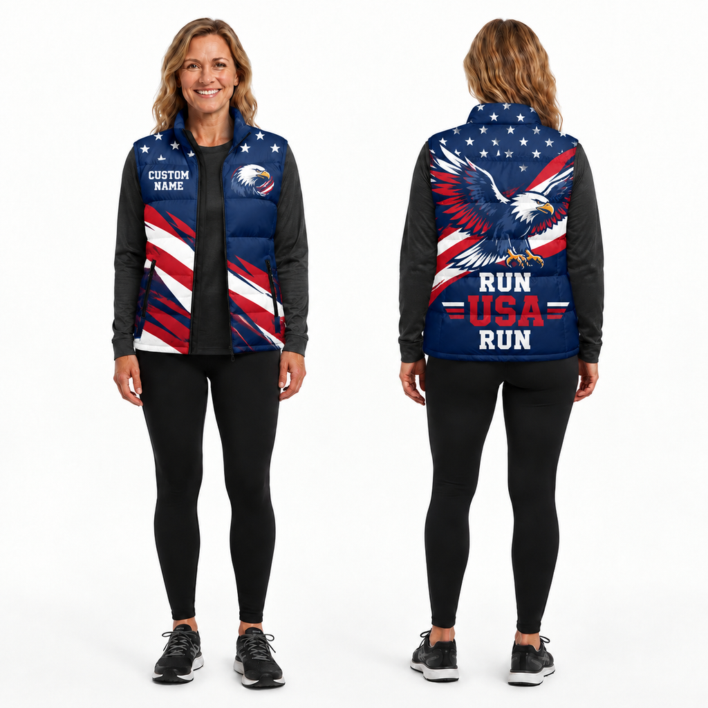 American Eagle Freedom Runner Sleeveless Running Puffer Jacket