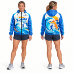 Custom Name Florida Ocean Pace Florida Running Windbreaker Jacket