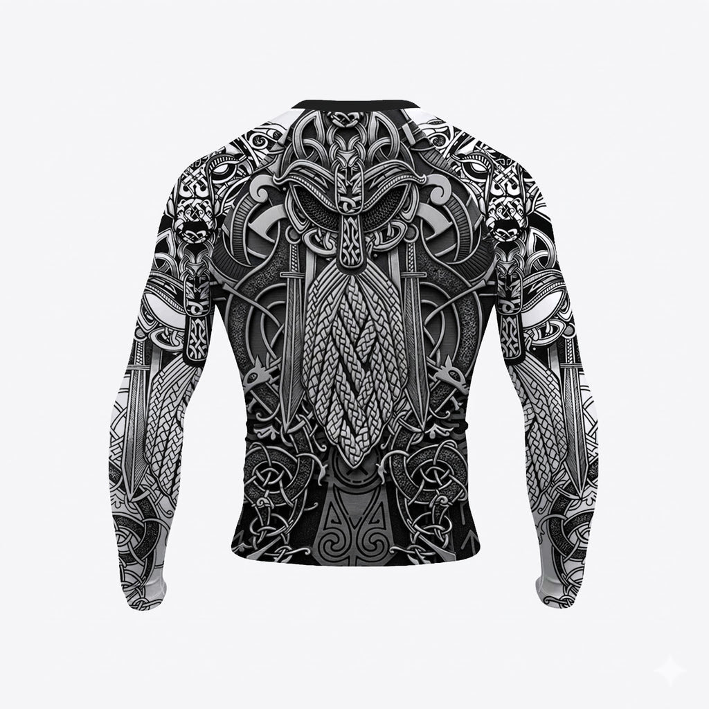 Path to Valhalla The Honored Warrior BJJ Rash Guard