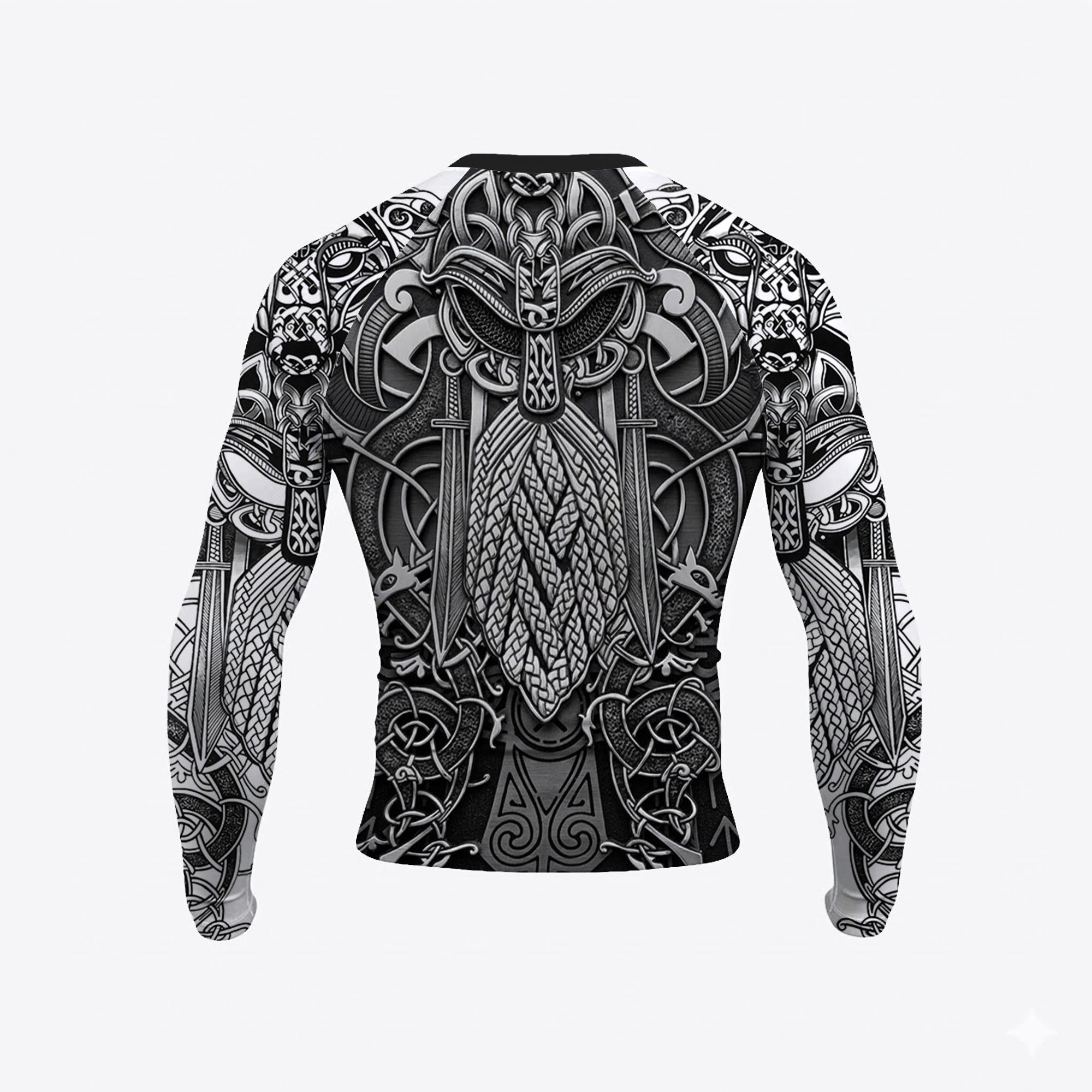 Path to Valhalla The Honored Warrior BJJ Rash Guard