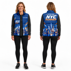 Custom Name Skyline Pulse NYC Sleeveless Running Puffer Jacket
