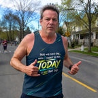 Motivational Quotes Running Tank Top _ Not Today Tech Running Singlet