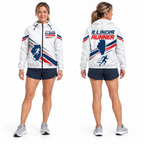 Custom Name Illinois Strong Runner Illinois Running Windbreaker Jacket