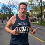 Motivational Quotes Running Tank Top _ Not Today 2 Tech Running Singlet