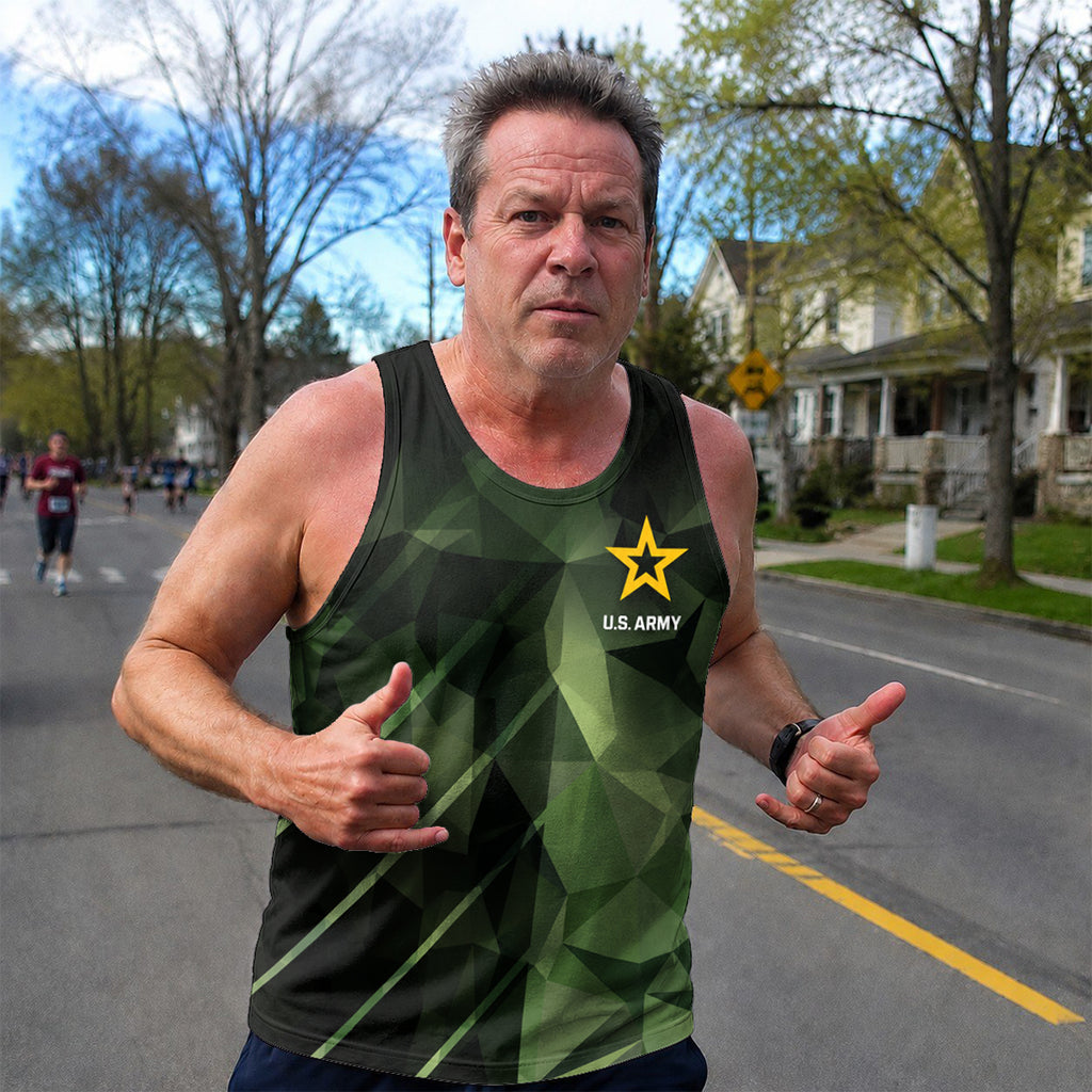 U.S. Military Running Tank Top U.S. Army Star Running Singlet for Men and Women