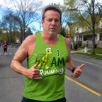 Funny Running Tank Top _ Turtle Runner 2 Tech Running Singlet