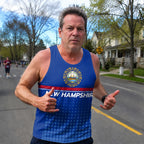 Patriotic Tech Running Tank Top - New Hampshire State Pride Running Singlet