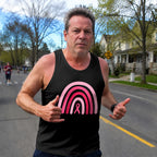 Cancer Fighter Running Tank Top Pink Ribbon Hope Running Singlet for Men and Women
