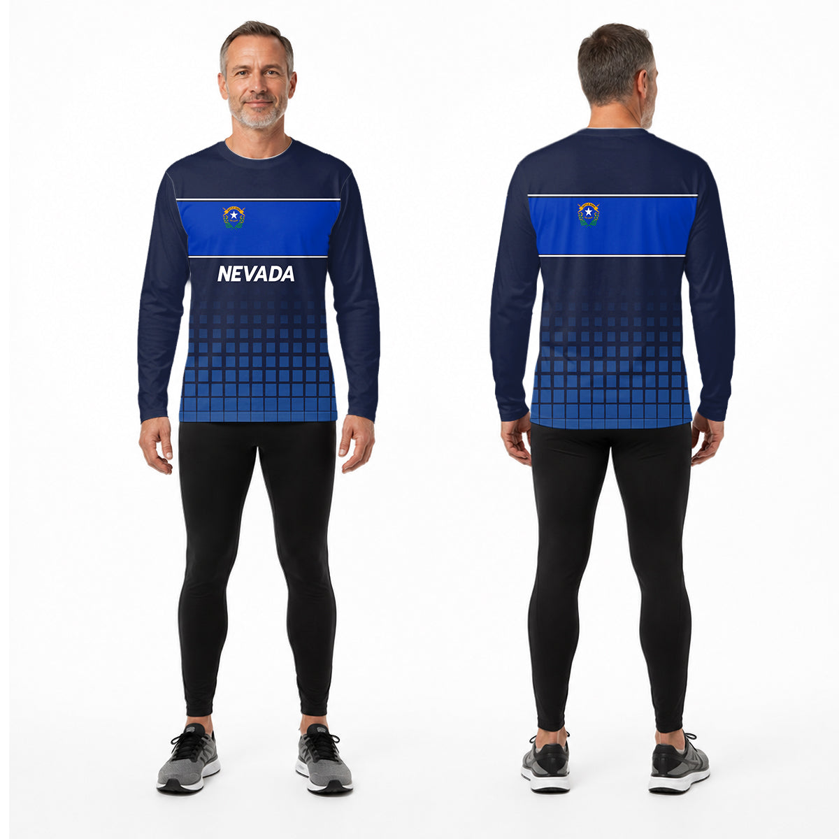 Nevada State Pride Long Sleeve Running T-Shirt