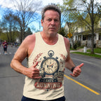 Funny Running Tank Top I Hate Running Angry Stopwatch Tech Singlet