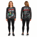 Custom Name Dear Santa, Define Fast Running Long Sleeve Shirt