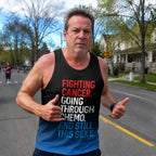 Cancer Fighter Running Tank Top Chemo Fighter Running Singlet for Men and Women