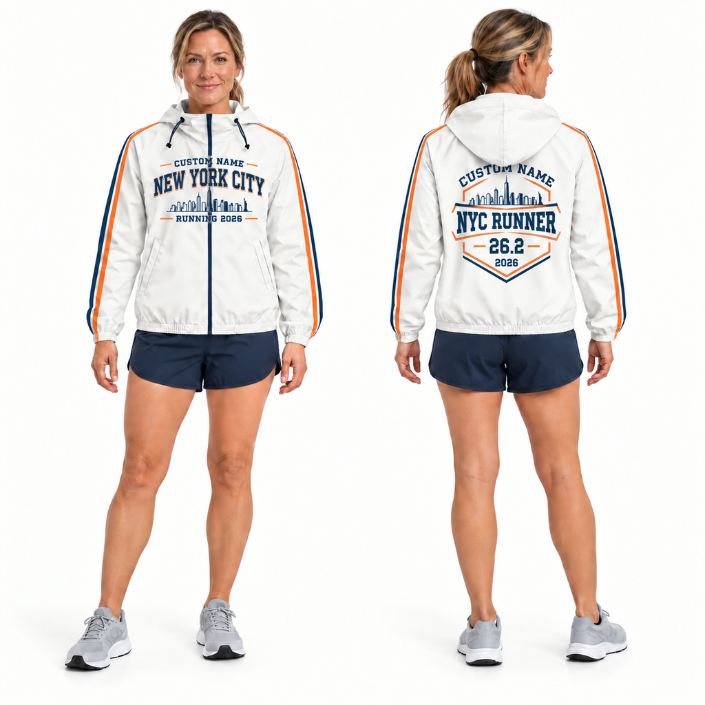 Custom Name New York Heritage Runner Running Windbreaker Jacket